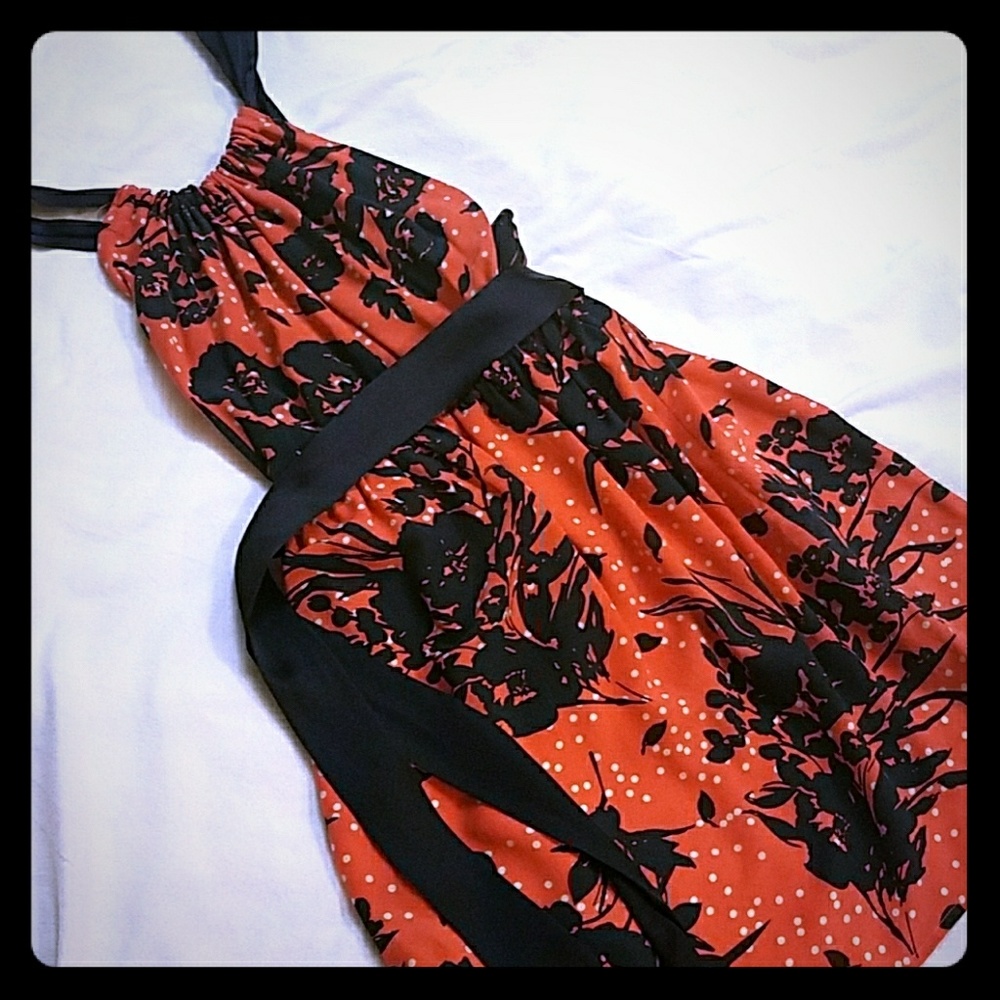Unique open back dress